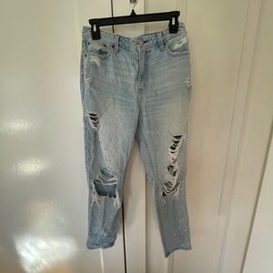 A&F Distressed Boyfriend Jeans